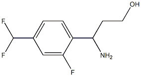 3-AMINO-3-[4-(DIFLUOROMETHYL)-2-FLUOROPHENYL]PROPAN-1-OL Struktur