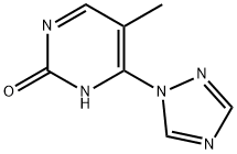 5-methyl-4-(1,2,4-triazol-1-yl)-pyrimidin-2-(1H)-one Struktur