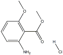 Methyl 2-amino-6-methoxybenzoate hydrochloride 结构式