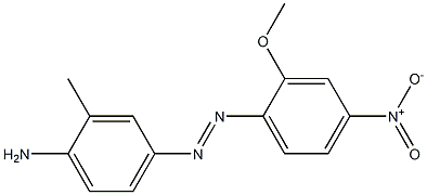 4-[(E)-2-(2-methoxy-4-nitrophenyl)diazen-1-yl]-2-methylaniline,144829-57-2,结构式