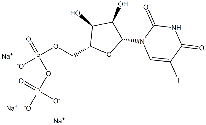 5-Iodouridine-5'-O-diphosphate trisodium salt Struktur