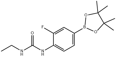 3-氟-4-(乙基脲基)苯硼酸频哪醇酯,1448987-84-5,结构式