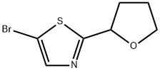5-bromo-2-(tetrahydrofuran-2-yl)thiazole Structure