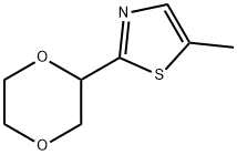 5-methyl-2-(1,4-dioxane-2-yl)thiazole,1451260-69-7,结构式