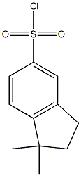 1,1-二甲基-2,3-二氢-1H-茚-5-磺酰氯 结构式