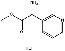 甲基 2-氨基-2-(吡啶-3-基)醋酸盐二盐酸,1456506-89-0,结构式