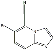 6-bromoimidazo[1,2-a]pyridine-5-carbonitrile 结构式