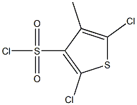 2,5-Dichloro-4-methylthiophene-3-sulfonyl chloride 结构式