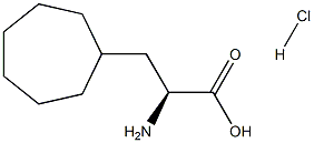 (2S)-2-氨基-3-环庚基丙酸盐酸盐, 1461689-20-2, 结构式