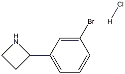 2-(3-Bromophenyl)azetidine hydrochloride 化学構造式