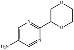 2-(1,4-dioxan-2-yl)pyrimidin-5-amine Struktur