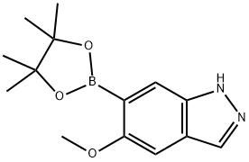 5-Methoxy-6-(4,4,5,5-tetramethyl-1,3,2-dioxaborolan-2-yl)-1H-indazole Structure