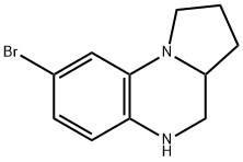 8-bromo-1,2,3,3a,4,5-hexahydropyrrolo[1,2-a]quinoxaline Structure