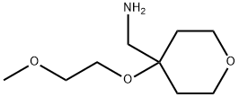 4-(2-甲氧基乙氧基)噁烷-4-基]甲胺,1476093-27-2,结构式