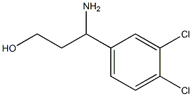 3-amino-3-(3,4-dichlorophenyl)propan-1-ol 化学構造式