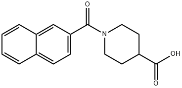 1-(2-naphthoyl)piperidine-4-carboxylic acid Structure