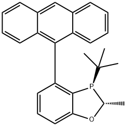 (2R,3R)-4-(蒽-9-基)-3-(叔丁基)-2-甲基-2,3-二氢苯并[D][1,3]氧杂磷杂环戊烯,1477517-20-6,结构式