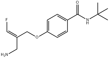 (Z)-4-(2-(aminomethyl)-3-fluoroallyloxy)-N-tert-butyl benzamide hydrochloride 化学構造式