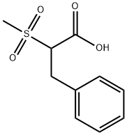 2-methanesulfonyl-3-phenylpropanoic acid Struktur