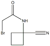 2-bromo-N-(1-cyanocyclobutyl)acetamide Structure