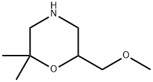 6-(methoxymethyl)-2,2-dimethylmorpholine Structure