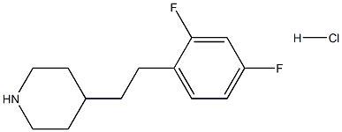 4-[2-(2,4-二氟苯基)乙基]哌啶盐酸,148135-97-1,结构式