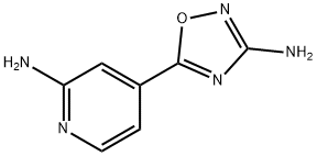4-(3-amino-1,2,4-oxadiazol-5-yl)pyridin-2-amine Struktur
