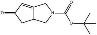 tert-butyl 3,3a,4,5-tetrahydro-5-oxocyclopenta[c]pyrrole-2(1H)-carboxylate Struktur