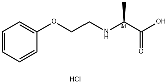 2-[(2-phenoxyethyl)amino]propanoic acid hydrochloride Structure