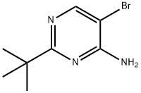 4-Amino-5-bromo-2-(tert-butyl)pyrimidine 结构式