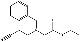 ethyl 2-[benzyl(2-cyanoethyl)amino]acetate Structure