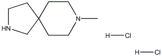 8-methyl-2,8-diazaspiro[4.5]decane dihydrochloride Struktur