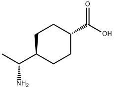 trans-(R)-4-(1-Aminoethyl)cyclohexanecarboxylic acid Structure