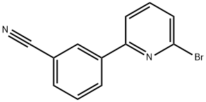 3-(6-BROMOPYRIDIN-2-YL)BENZONITRILE Structure