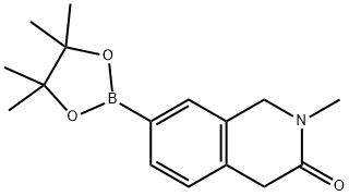 2-methyl-7-(tetramethyl-1,3,2-dioxaborolan-2-yl)-1,2,3,4-tetrahydroisoquinolin-3-one 化学構造式