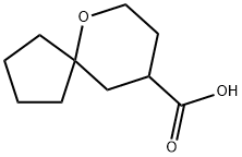 6-oxaspiro[4.5]decane-9-carboxylic acid Struktur