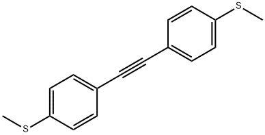 1,1'-ETHYNE-1,2-DIYLBIS[4-(METHYLTHIO)BENZENE] 结构式