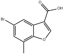 5-bromo-7-methyl-1-benzofuran-3-carboxylic acid Structure