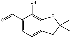 7-Hydroxy-2,2-dimethyl-2,3-dihydro-1-benzofuran-6-carbaldehyde Structure