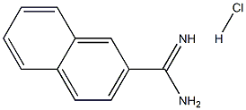 2-Naphthalenecarboximidamide hydrochloride Structure