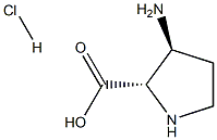 Proline, 3-amino-, monohydrochloride,trans- Structure