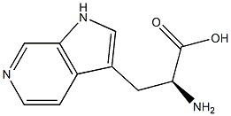 (2S)-2-amino-3-{1H-pyrrolo[2,3-c]pyridin-3-yl}propanoic acid Struktur