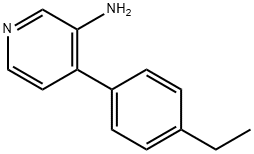 3-AMINO-4-(4-ETHYLPHENYL)PYRIDINE 结构式