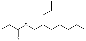 2-propylheptyl methacrylate Struktur