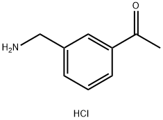 1-[3-(aminomethyl)phenyl]ethan-1-one hydrochloride Structure