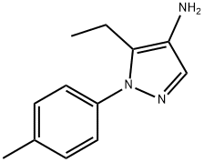 5-ethyl-1-(4-methylphenyl)-1H-pyrazol-4-amine 结构式