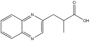 2-methyl-3-(quinoxalin-2-yl)propanoic acid Structure