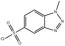 1-methyl-1H-1,2,3-benzotriazole-5-sulfonyl chloride Structure