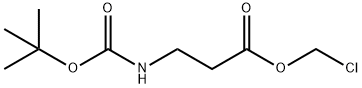 chloromethyl 3-((tert-butoxycarbonyl)amino)propanoate Structure
