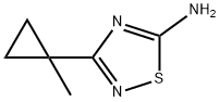 3-(1-methylcyclopropyl)-1,2,4-thiadiazol-5-amine,1501401-72-4,结构式